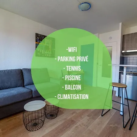 L'areneparking Privewifibalconpiscine *